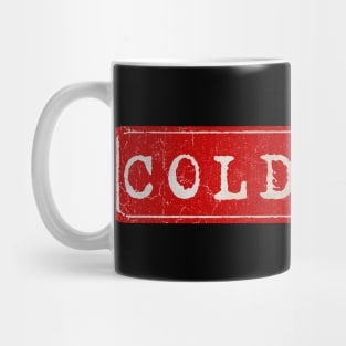 vintage retro plate Cold Cave Mug